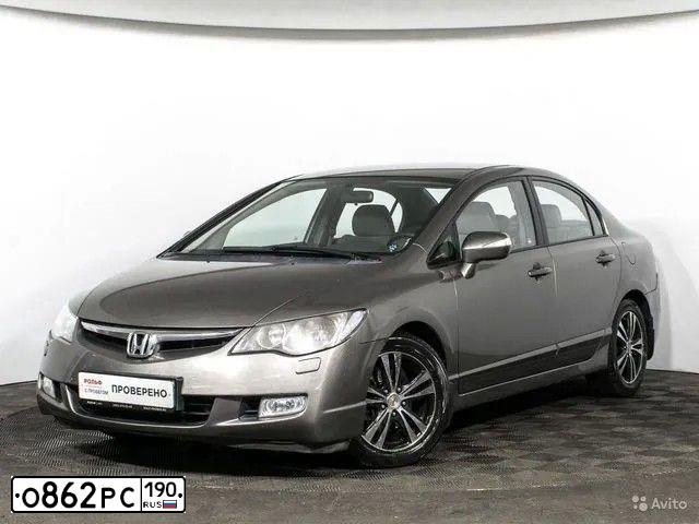 Фото автомобиля HONDA CIVIC, 2007 — госномер Н504АХ790. Цвет: Серый