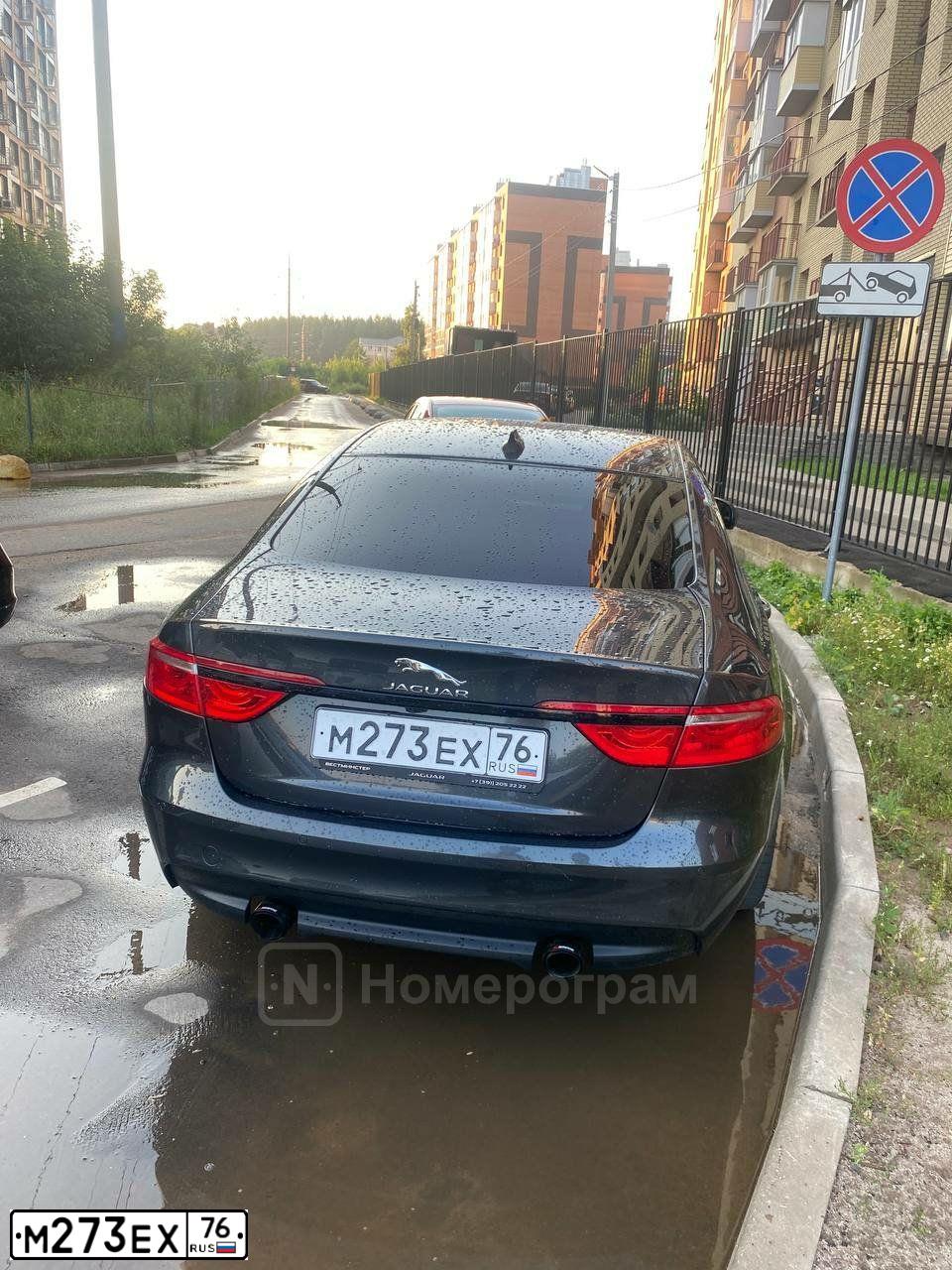 Фото автомобиля JAGUAR XF-SERIE, 2016 — госномер К342НС124. Цвет: СЕРЫЙ