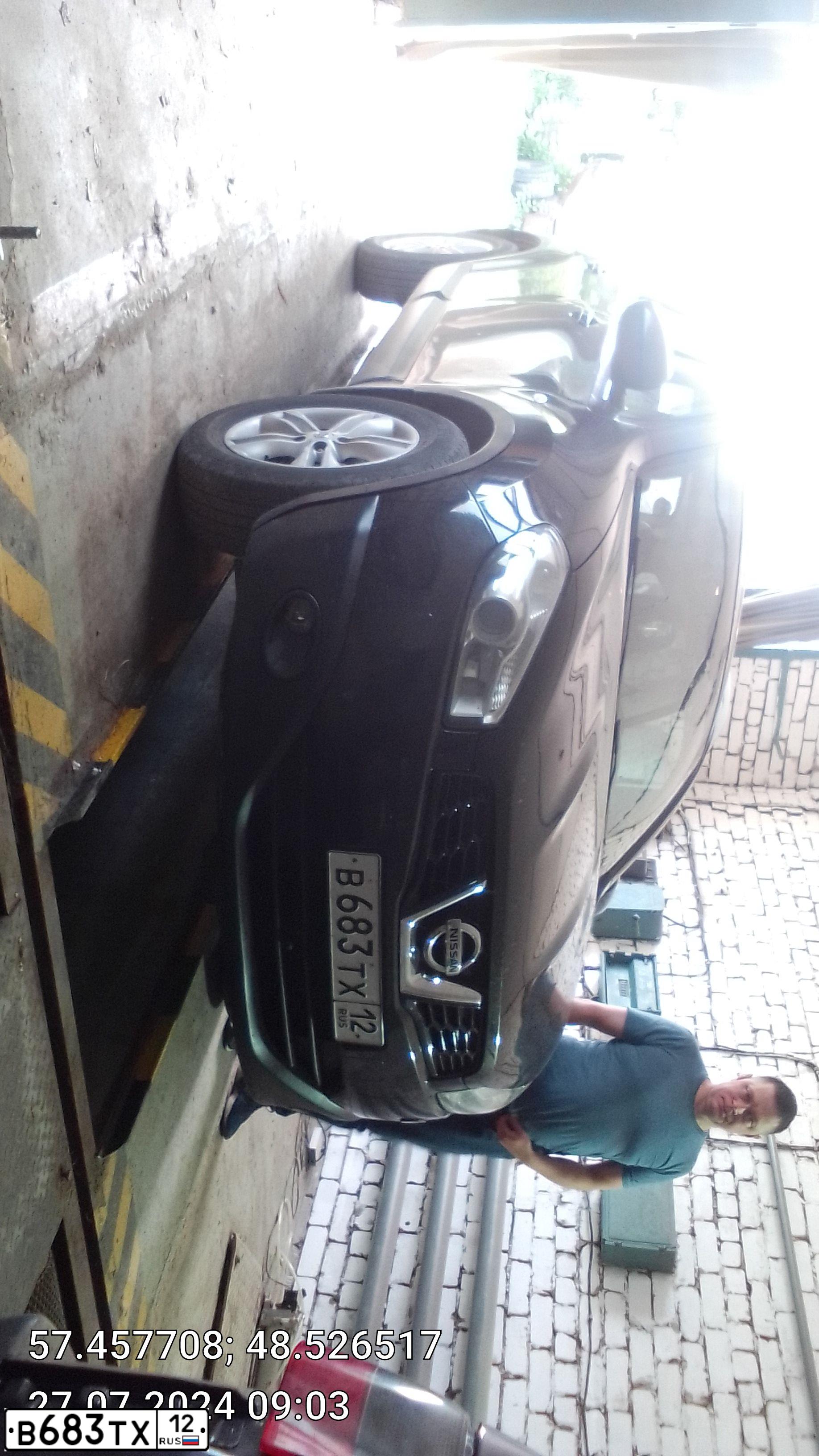 Фото автомобиля NISSAN QASHQAI, 2011 — госномер Х636ХТ12. Цвет: ЧЕРНЫЙ