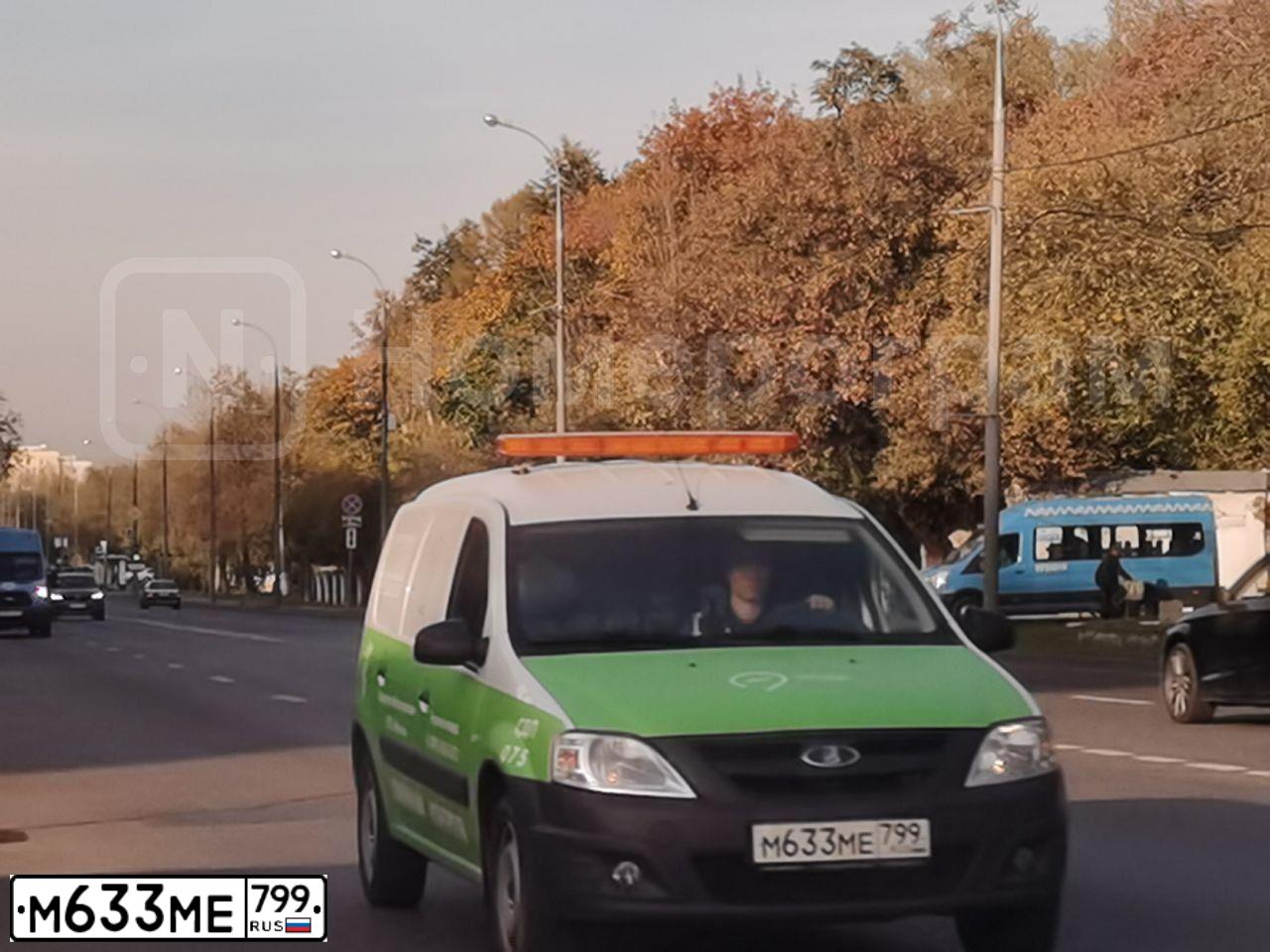 Фото автомобиля LADA LARGUS, 2018 — госномер М633МЕ799. Цвет: Белый