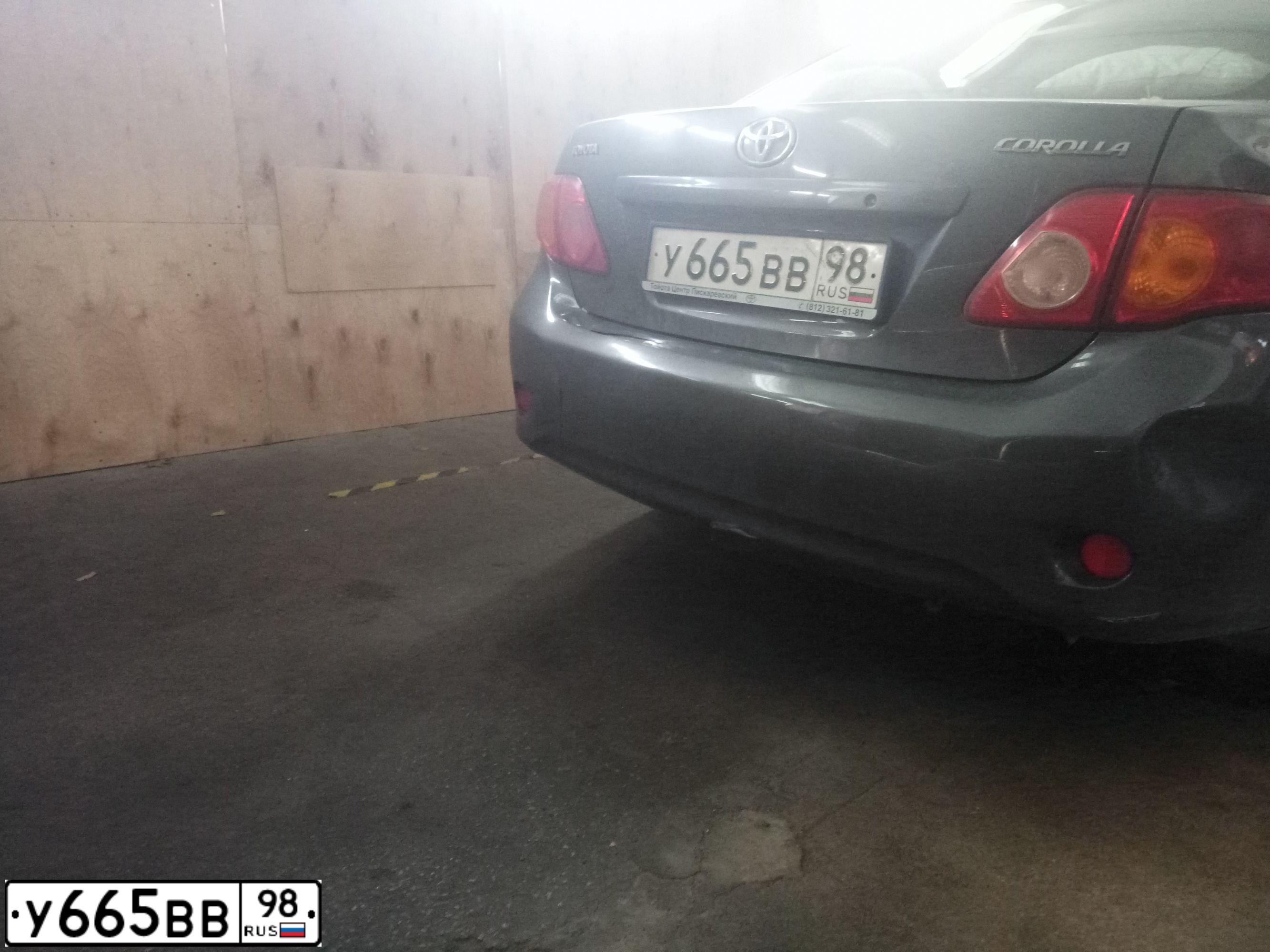 Фото автомобиля TOYOTA COROLLA, 2008 — госномер У665ВВ98