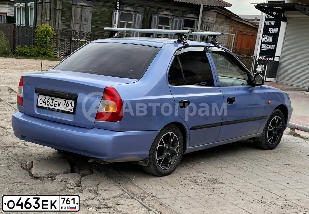 Фото автомобиля TAGAZ ACCENT, 2006 — госномер О463ЕК761. Цвет: ФИОЛЕТОВЫЙ
