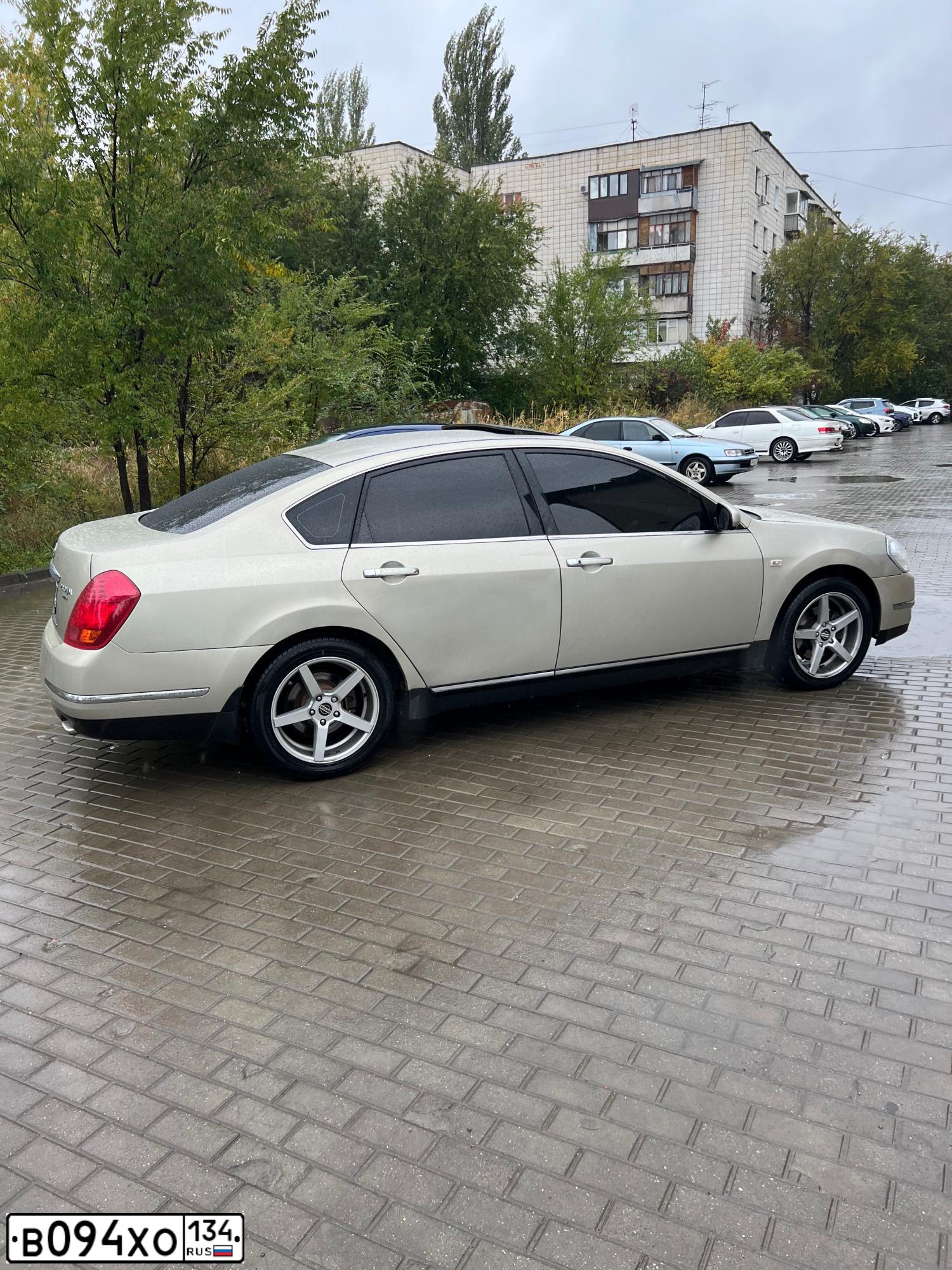 Фото автомобиля NISSAN TEANA, 2006 — госномер О032ВМ134. Цвет: ЗОЛОТИСТЫЙ
