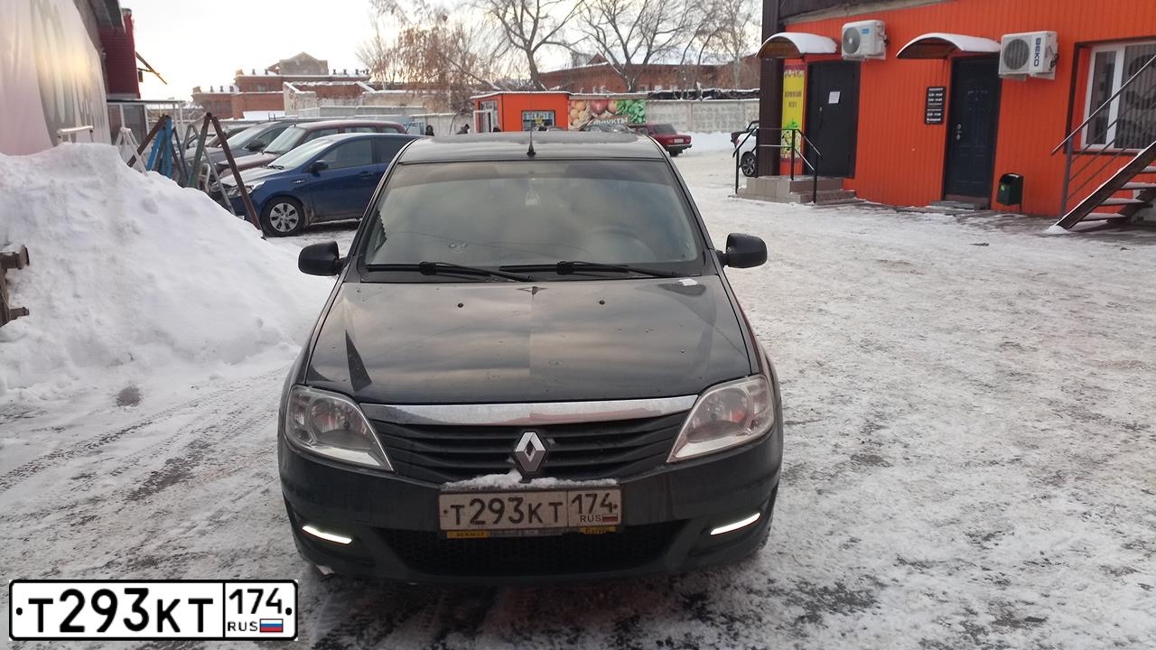 Фото автомобиля RENAULT LOGAN, 2010 — госномер Т293КТ174. Цвет: ТЕМНО-СЕРЫЙ