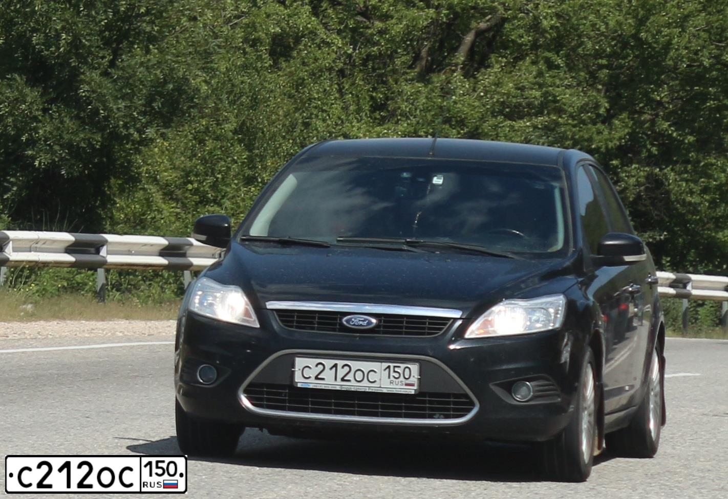 Фото автомобиля FORD FOCUS, 2007 — госномер С212ОС150. Цвет: ЧЕРНЫЙ