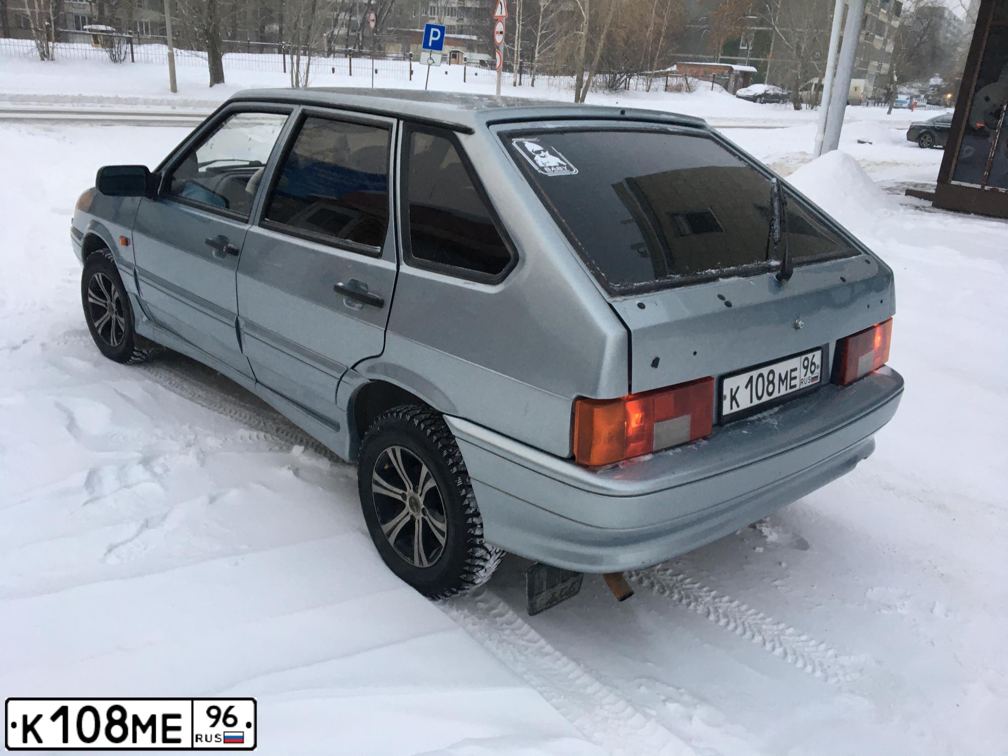 Фото автомобиля LADA 2114 SAMARA, 2007 — госномер К108МЕ96. Цвет: СЕРО ГОЛУБОЙ