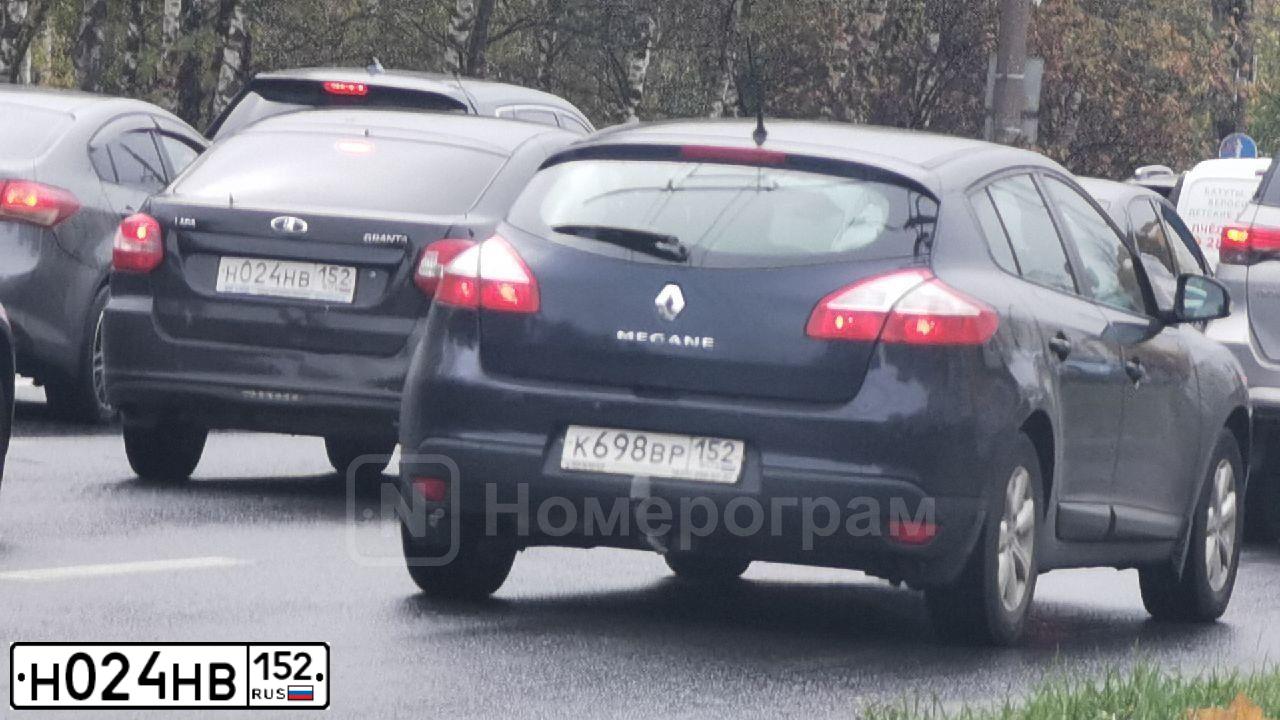 Фото автомобиля LADA 2191 GRANTA, 2014 — госномер Н024НВ152. Цвет: ЧЕРНЫЙ