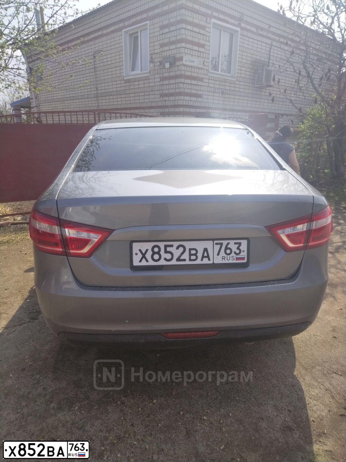 Фото автомобиля LADA VESTA, 2016 — госномер Х852ВА763