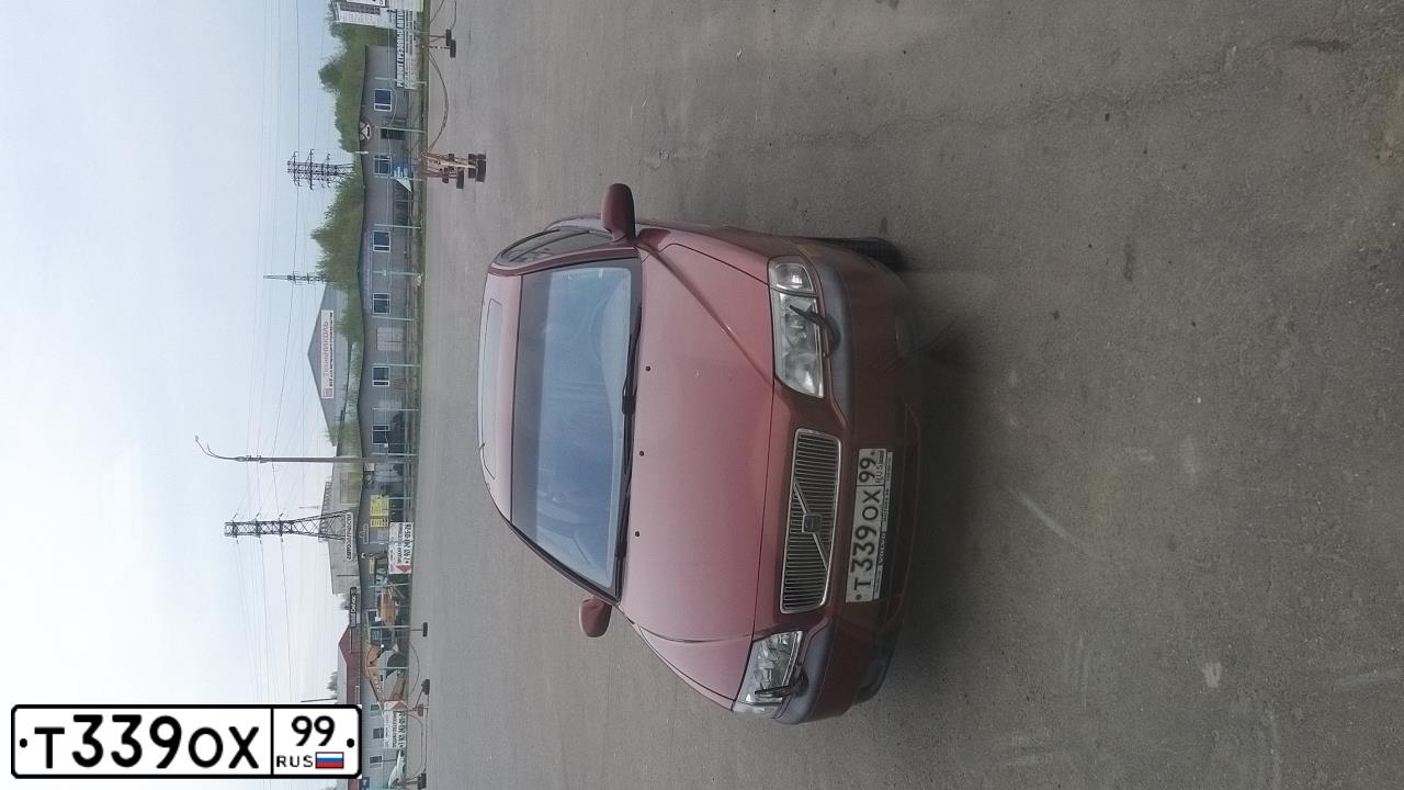 Фото автомобиля VOLVO S80, 2001 — госномер Т339ОХ99. Цвет: КРАСНЫЙ