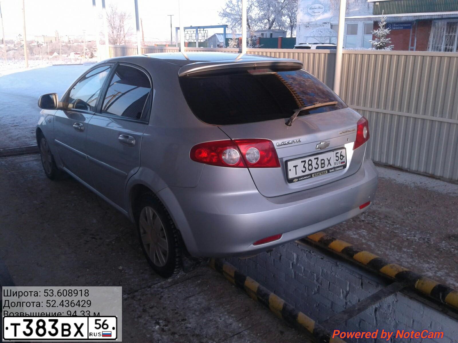 Фото автомобиля CHEVROLET LACETTI, 2011 — госномер Т383ВХ56. Цвет: СЕРЕБРИСТЫЙ