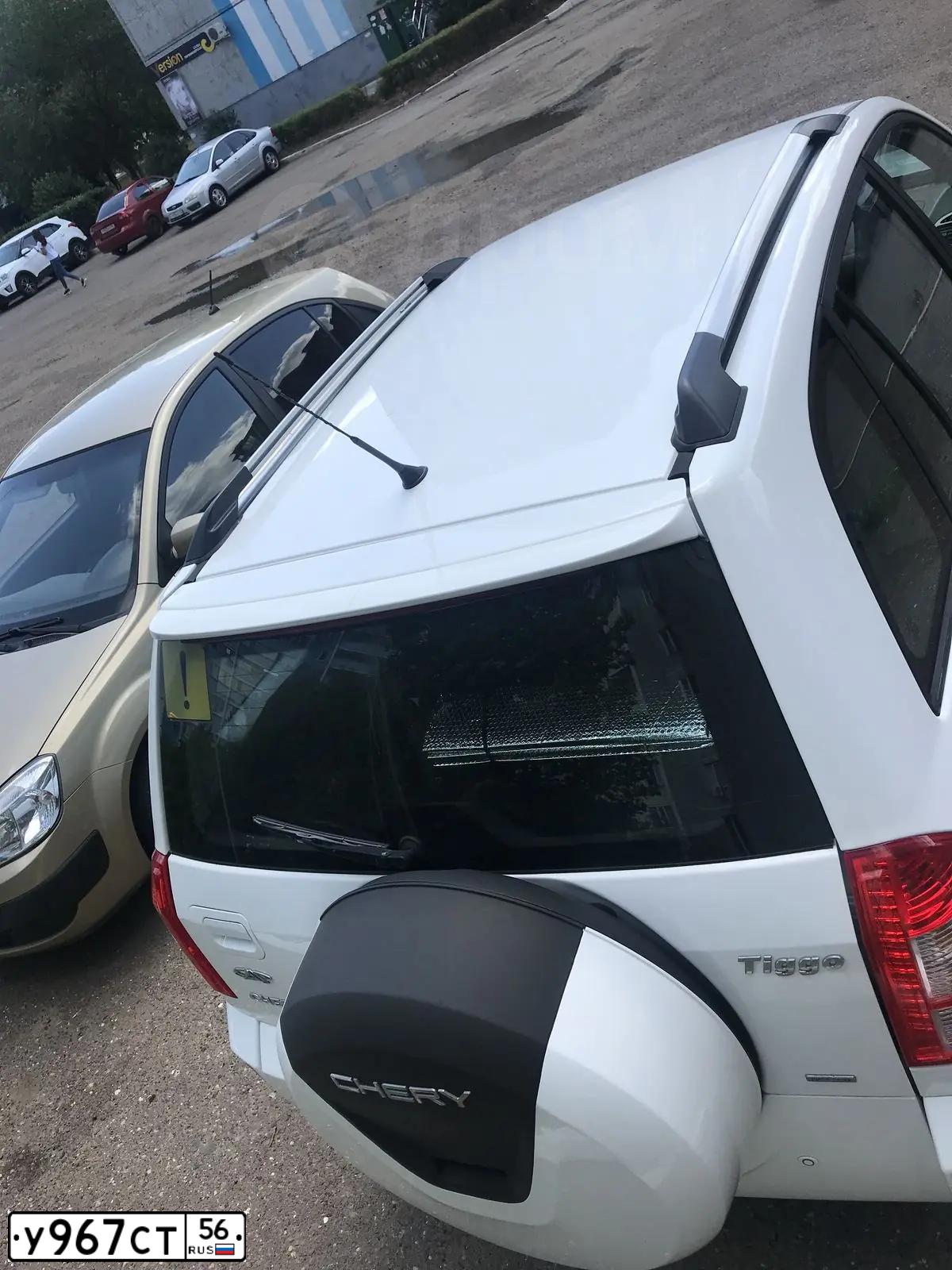 Фото автомобиля CHERY TIGGO, 2014 — госномер У967СТ56. Цвет: Белый
