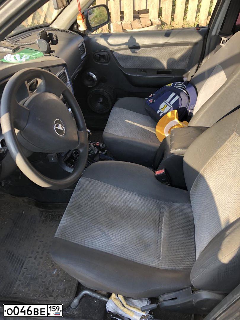 Фото автомобиля DAEWOO NEXIA, 2011 — госномер О046ВЕ159. Цвет: Бледно-Черный