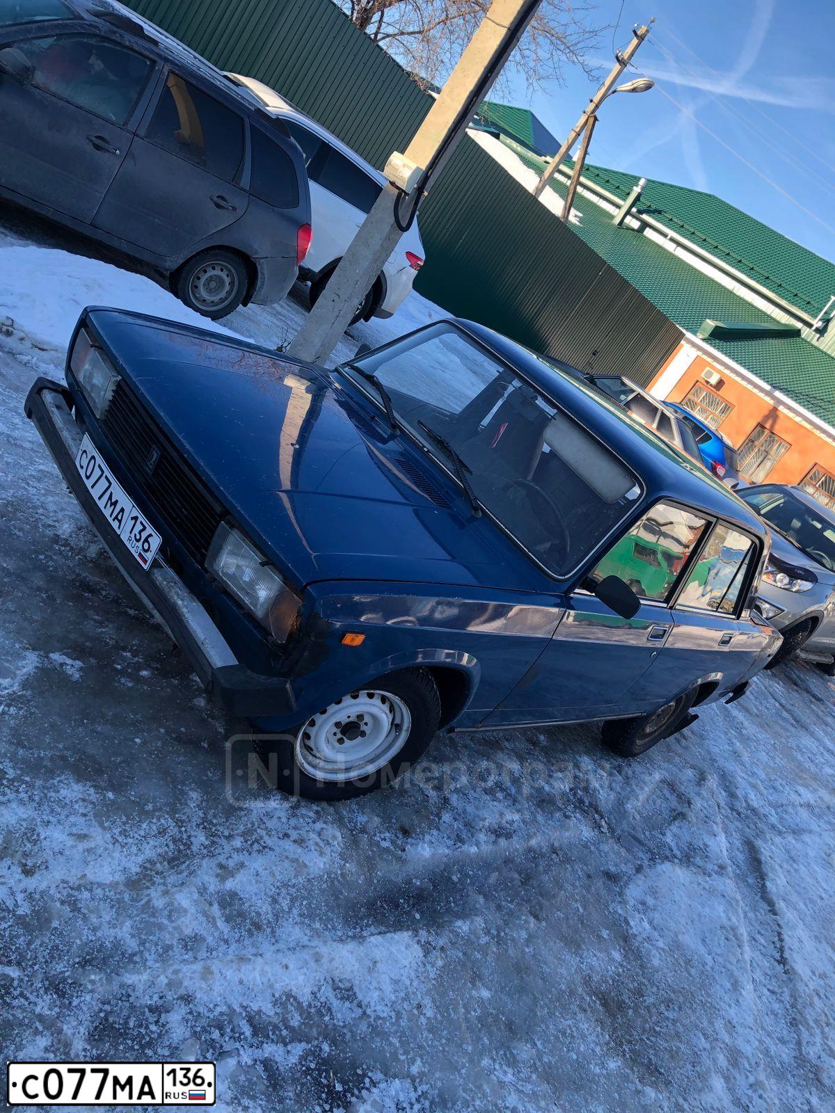Фото автомобиля LADA 2105, 2004 — госномер Р002РУ36. Цвет: сине-зеленый