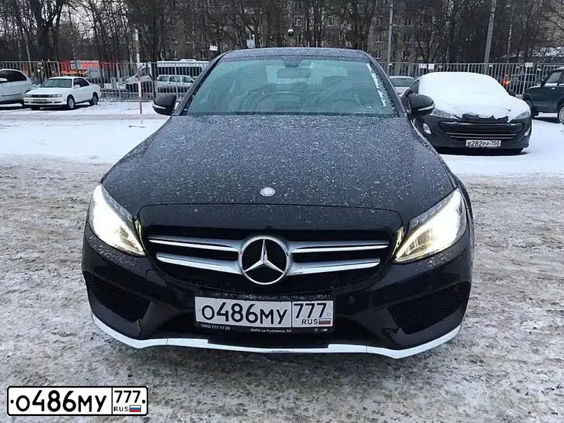 Фото автомобиля MERCEDES C-KLASSE, 2014 — госномер М945ВХ134. Цвет: ЧЕРНЫЙ
