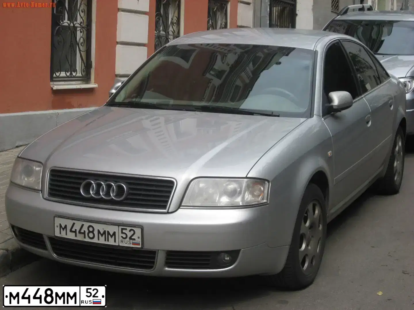 Фото автомобиля AUDI A6, 2010 — госномер М448ММ52. Цвет: ЧЕРНЫЙ