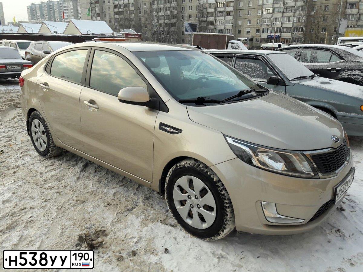 Фото автомобиля KIA RIO, 2011 — госномер У079ВР761. Цвет: БЕЖЕВЫЙ