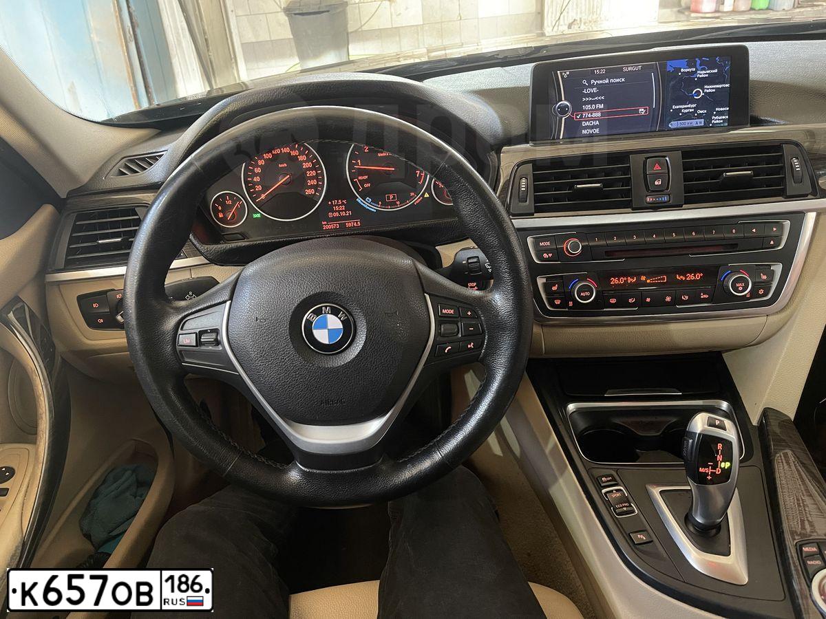 Фото автомобиля BMW 328I, 2012 — госномер Р375НМ186. Цвет: ЧЕРНЫЙ