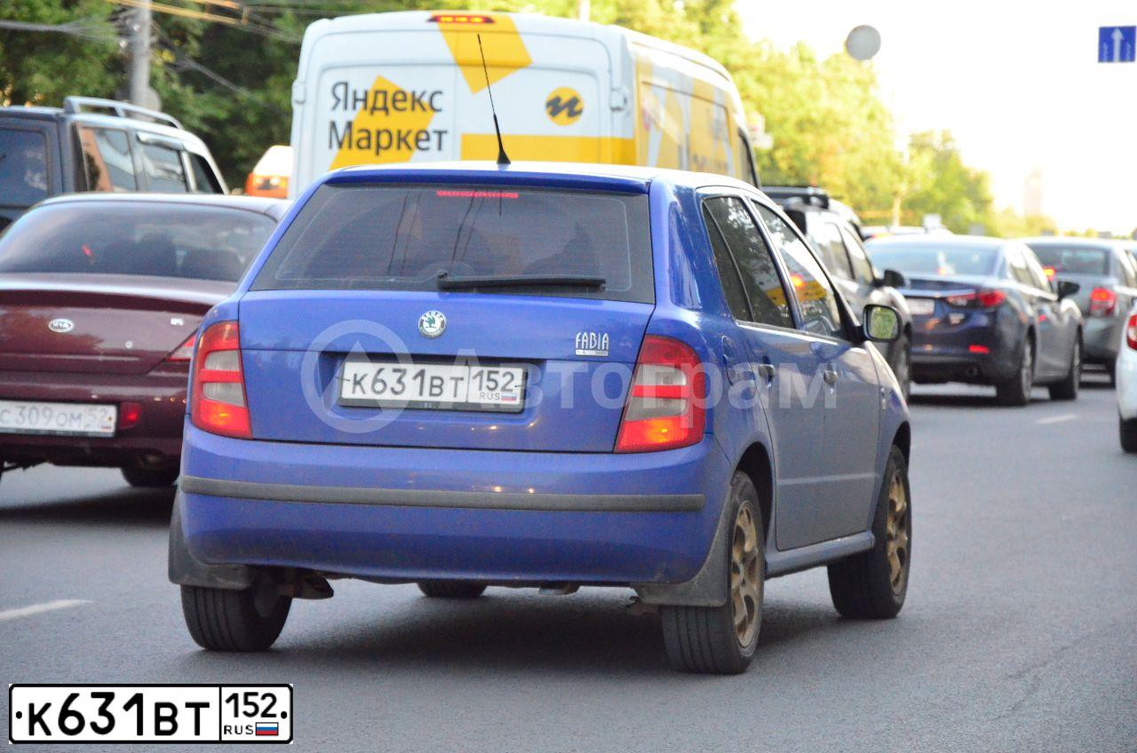 Фото автомобиля SKODA, 2002 — госномер К631ВТ152