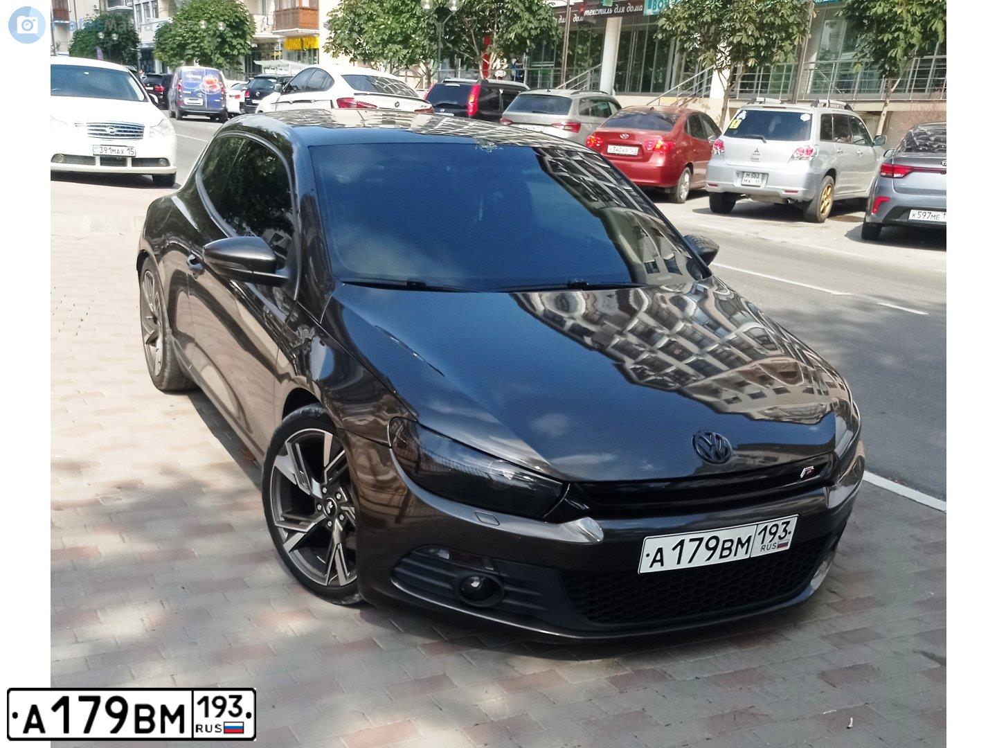 Фото автомобиля VOLKSWAGEN SCIROCCO, 2011 — госномер А179ВМ193. Цвет: Коричневый