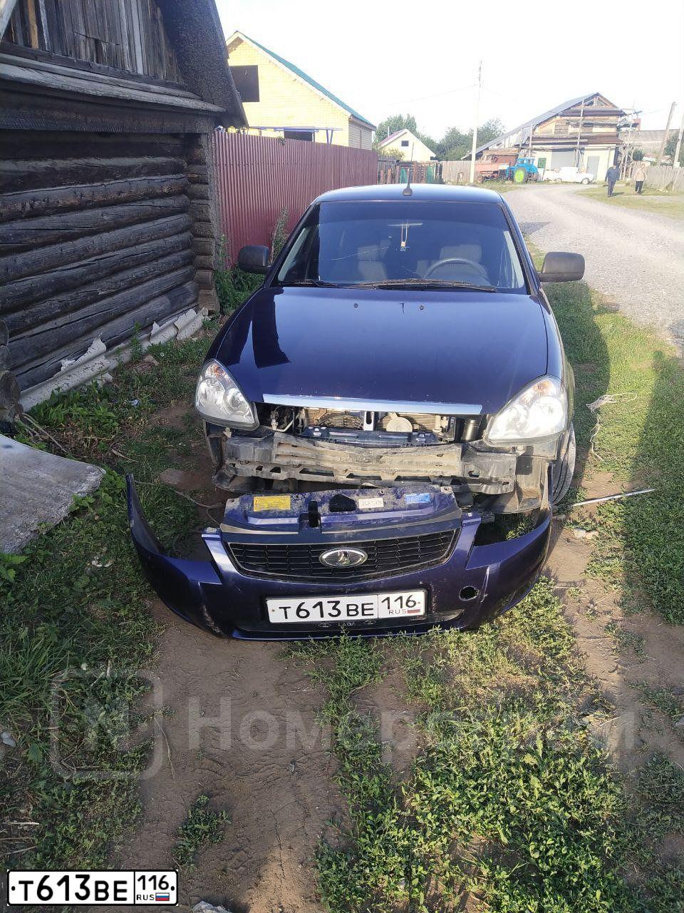 Фото автомобиля LADA 2170 PRIORA, 2013 — госномер Т613ВЕ116. Цвет: СИНИЙ