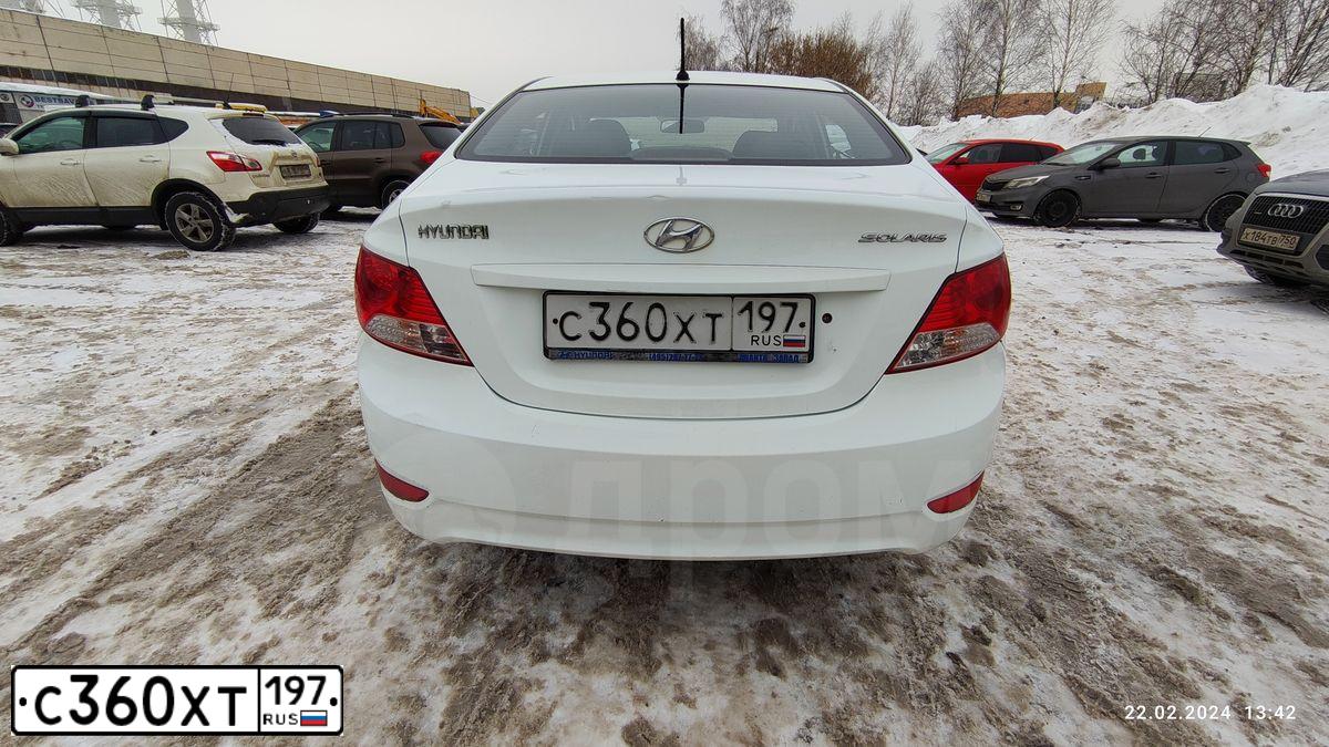 Фото автомобиля HYUNDAI SOLARIS, 2012 — госномер С202РК58