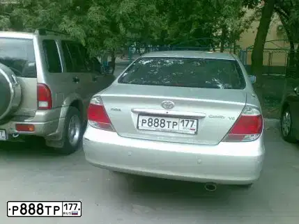 Фото автомобиля TOYOTA CAMRY, 2004 — госномер Х923ЕК142. Цвет: СЕРЕБРИСТЫЙ