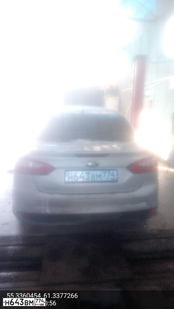 Фото автомобиля FORD FOCUS, 2011 — госномер М316РУ95. Цвет: Серебристый