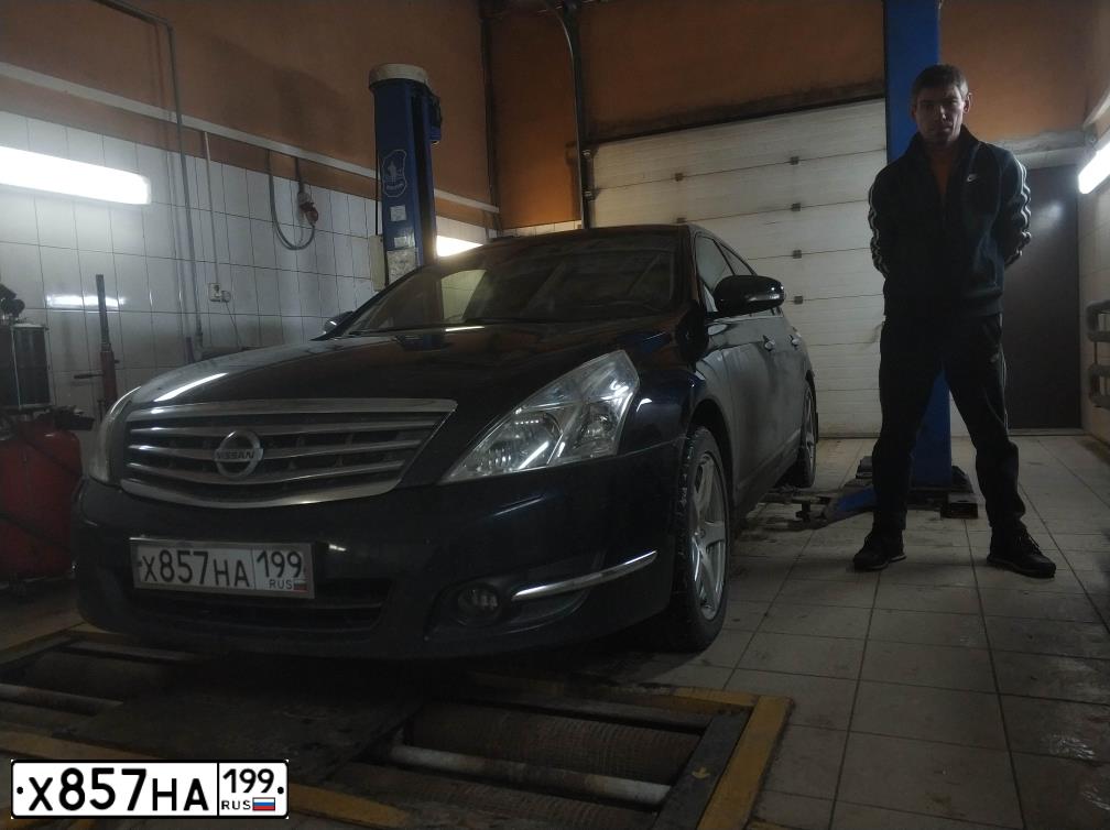 Фото автомобиля NISSAN TEANA, 2008 — госномер С199АК68. Цвет: ЧЕРНЫЙ