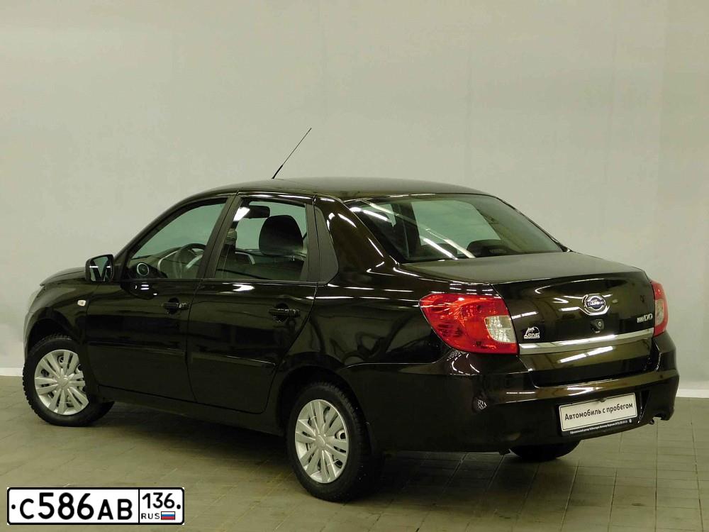 Фото автомобиля DATSUN ON-DO, 2014 — госномер С586АВ136. Цвет: Коричневый