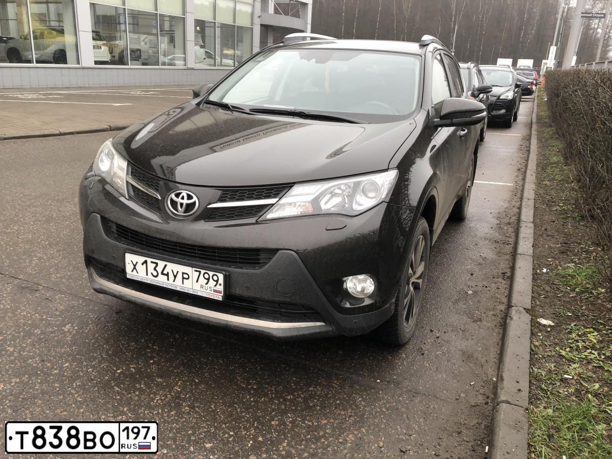 Фото автомобиля TOYOTA RAV4, 2014 — госномер А687СУ51. Цвет: ТЕМНО-КОРИЧНЕВЫЙ