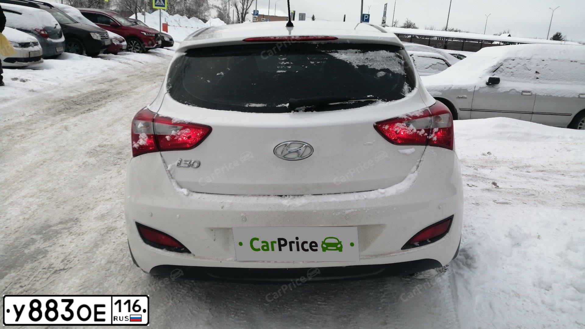 Фото автомобиля HYUNDAI I30, 2013 — госномер С071ОК716. Цвет: Белый