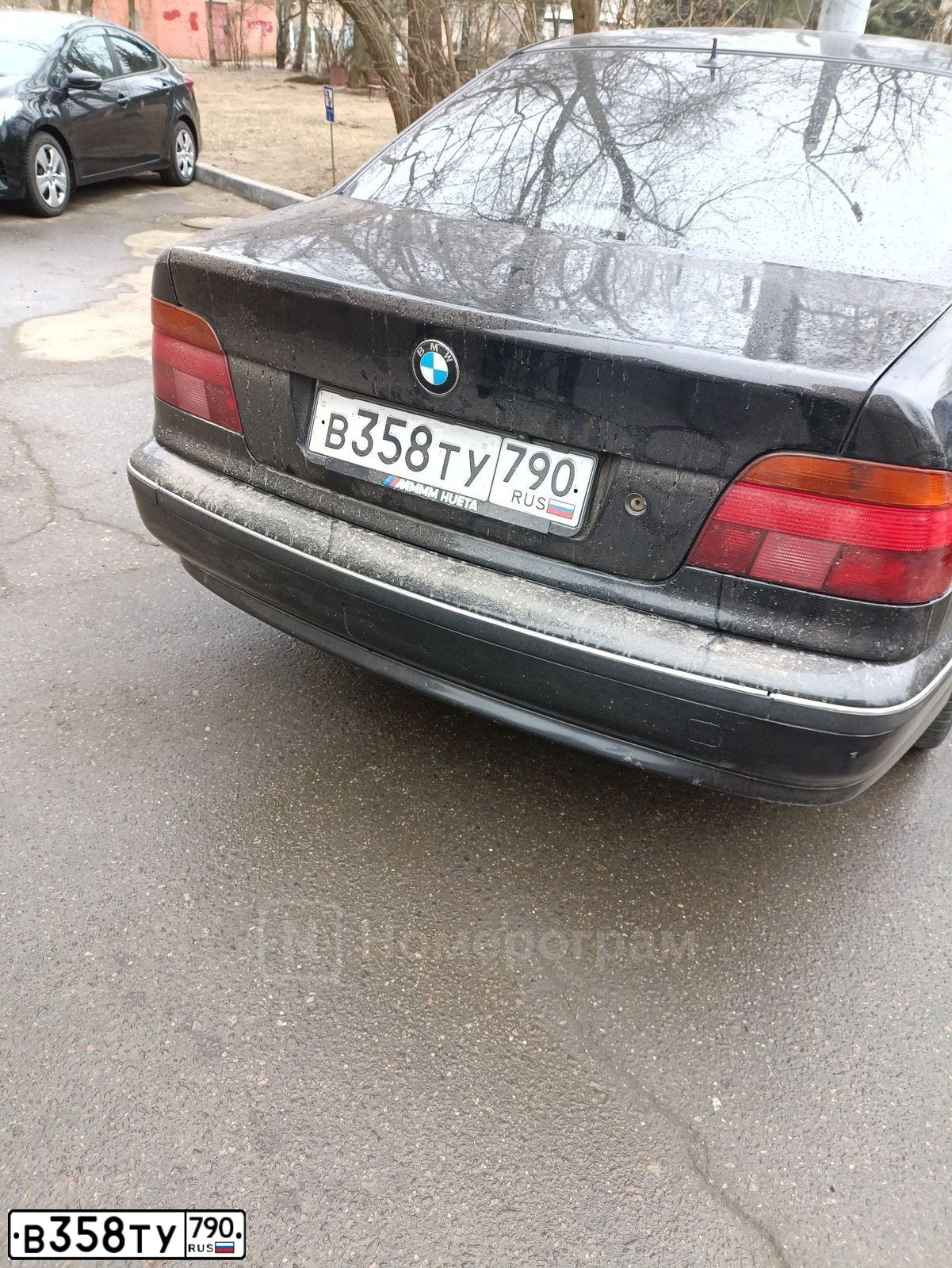 Фото автомобиля BMW SERIE 5, 1996 — госномер Е111ЕС750. Цвет: ЧЕРНЫЙ