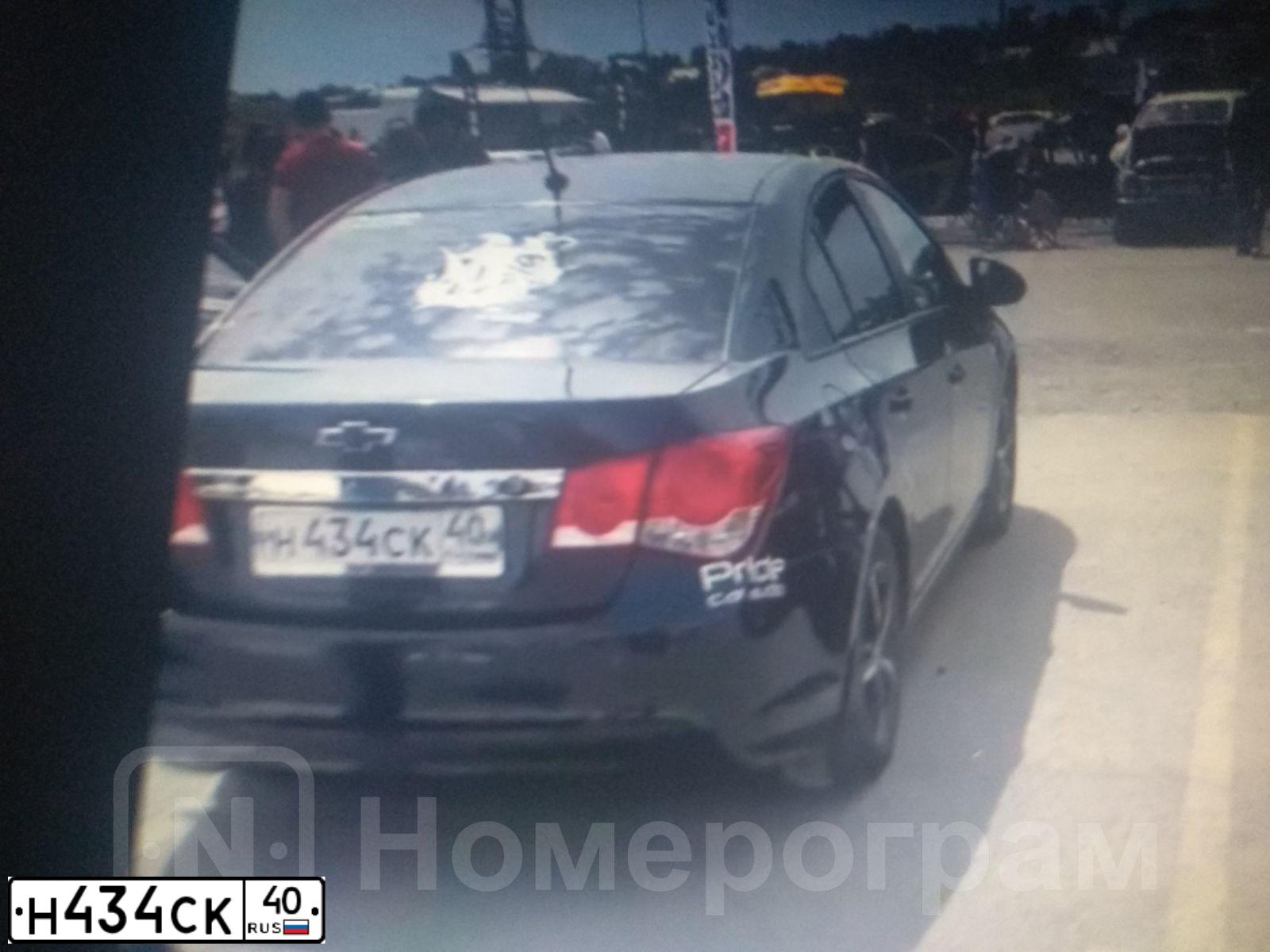 Фото автомобиля CHEVROLET CRUZE, 2013 — госномер Н434СК40. Цвет: ЧЕРНЫЙ МЕТАЛЛИК