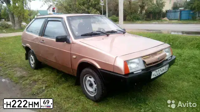 Фото автомобиля LADA 2108 SAMARA, 1986 — госномер Н222НМ69. Цвет: АНТИЛОПА