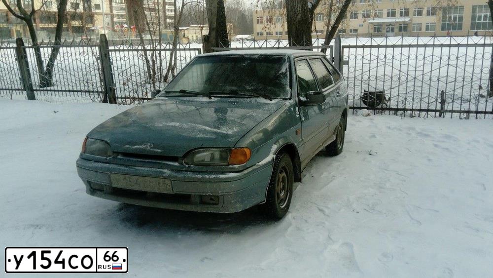 Фото автомобиля LADA 2114 SAMARA, 2004 — госномер У154СО66. Цвет: ТЕМНО-СЕРЫЙ