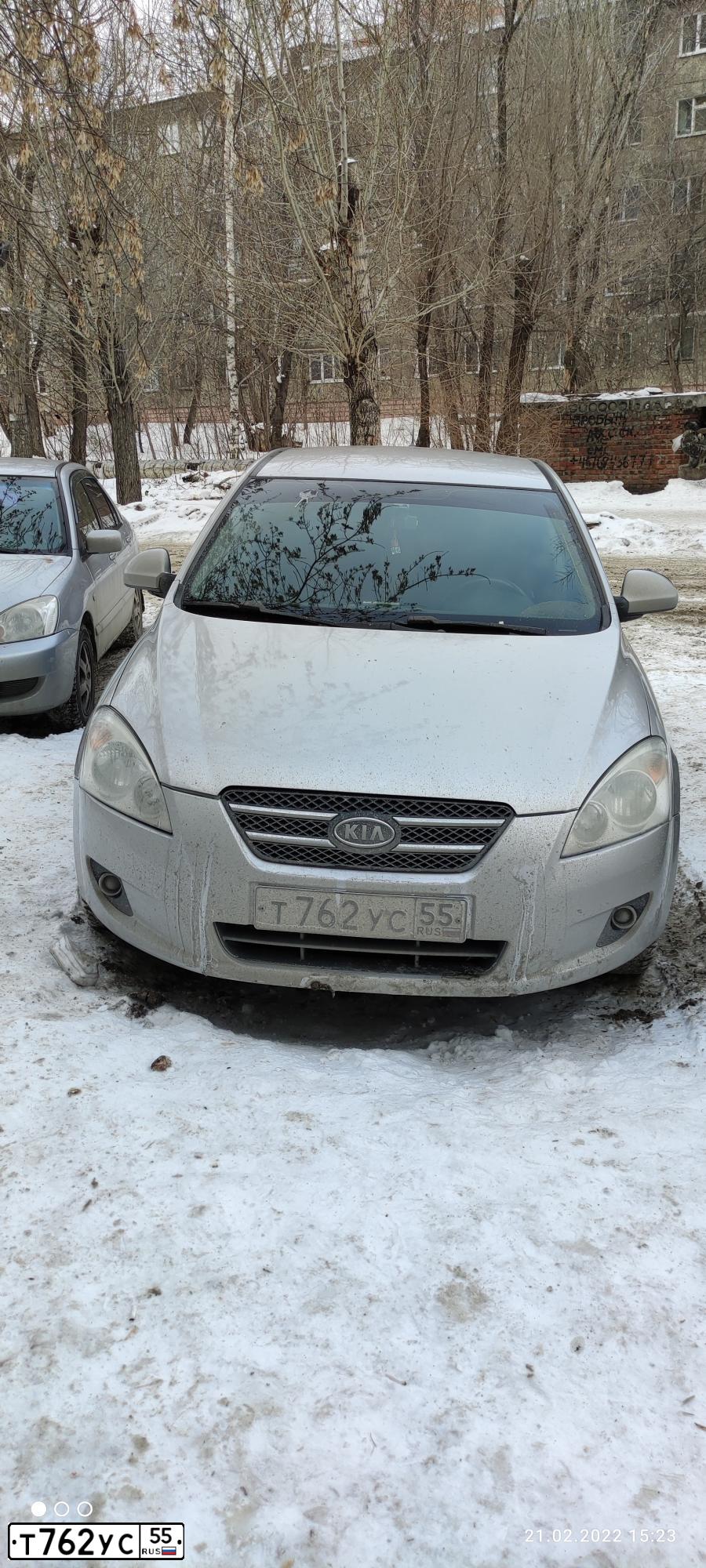 Фото автомобиля KIA CEE'D, 2007 — госномер Т762УС55. Цвет: ПЕРЛАМ-СЕРЕБРИСТЫЙ