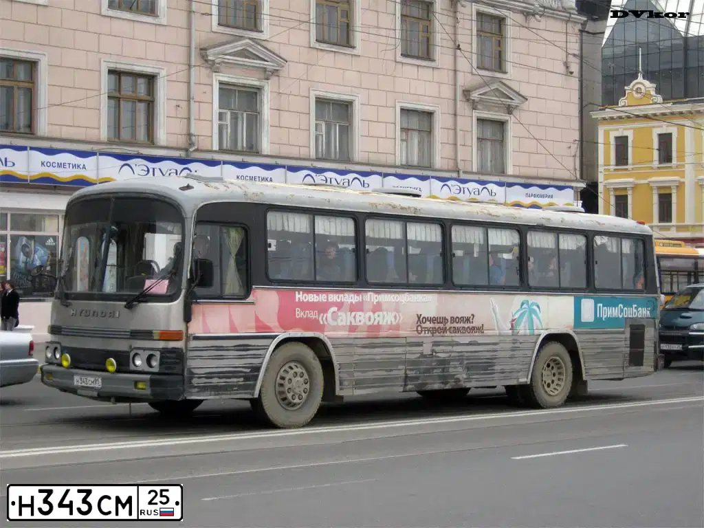 Фото автомобиля HYUNDAI UNSPECIFIED, 1990 — госномер Н343СМ25