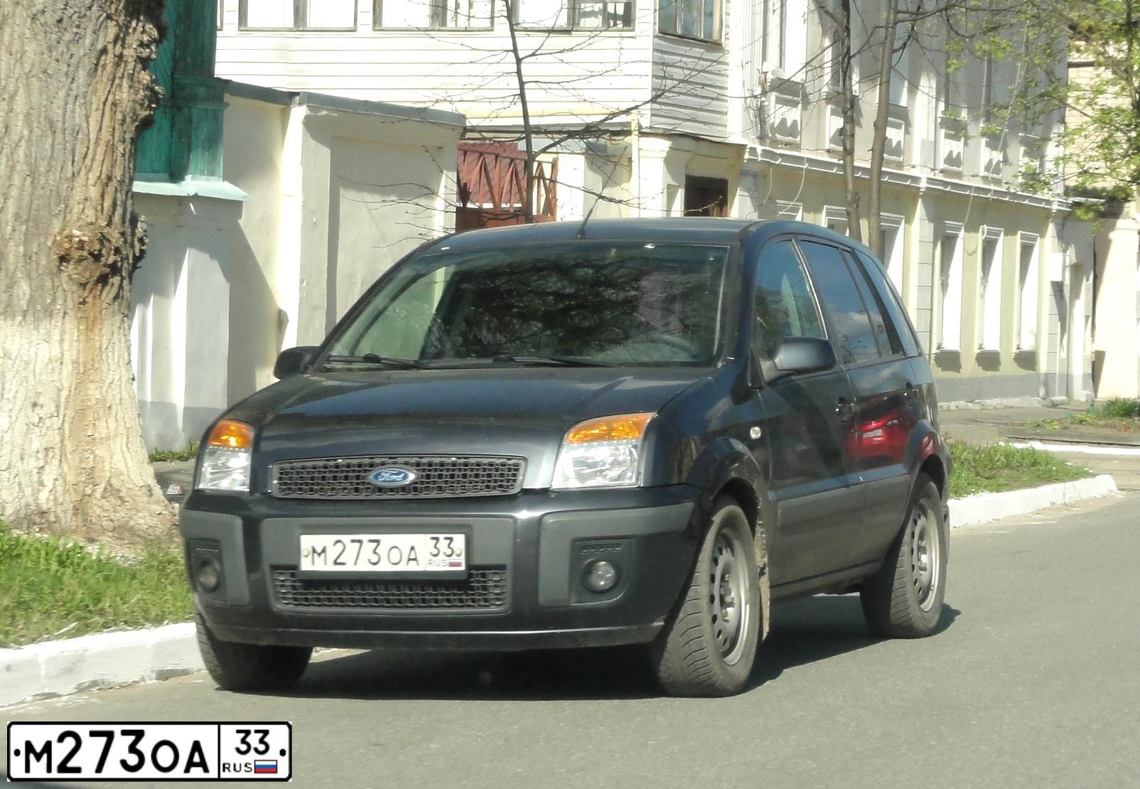 Фото автомобиля FORD FUSION, 2007 — госномер М273ОА33. Цвет: ТЕМНО-СЕРЫЙ