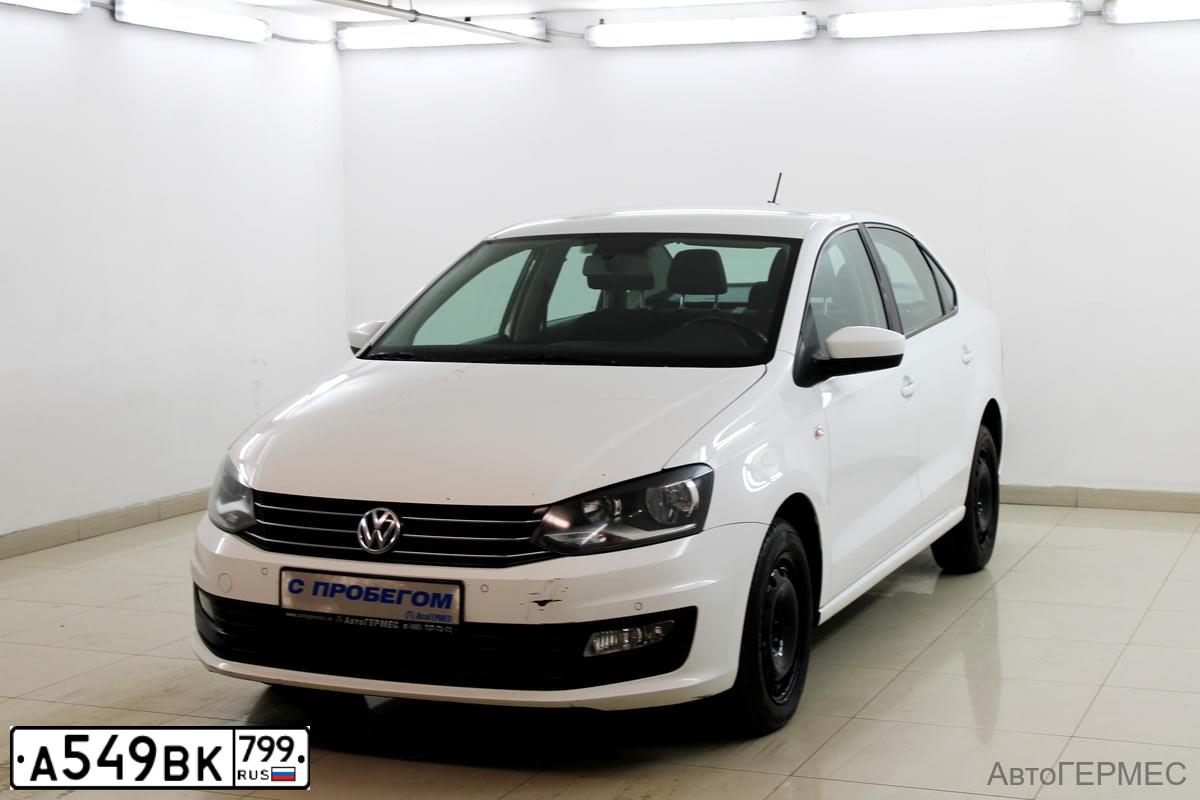 Фото автомобиля VOLKSWAGEN POLO, 2017 — госномер Х945АР550. Цвет: БЕЛЫЙ
