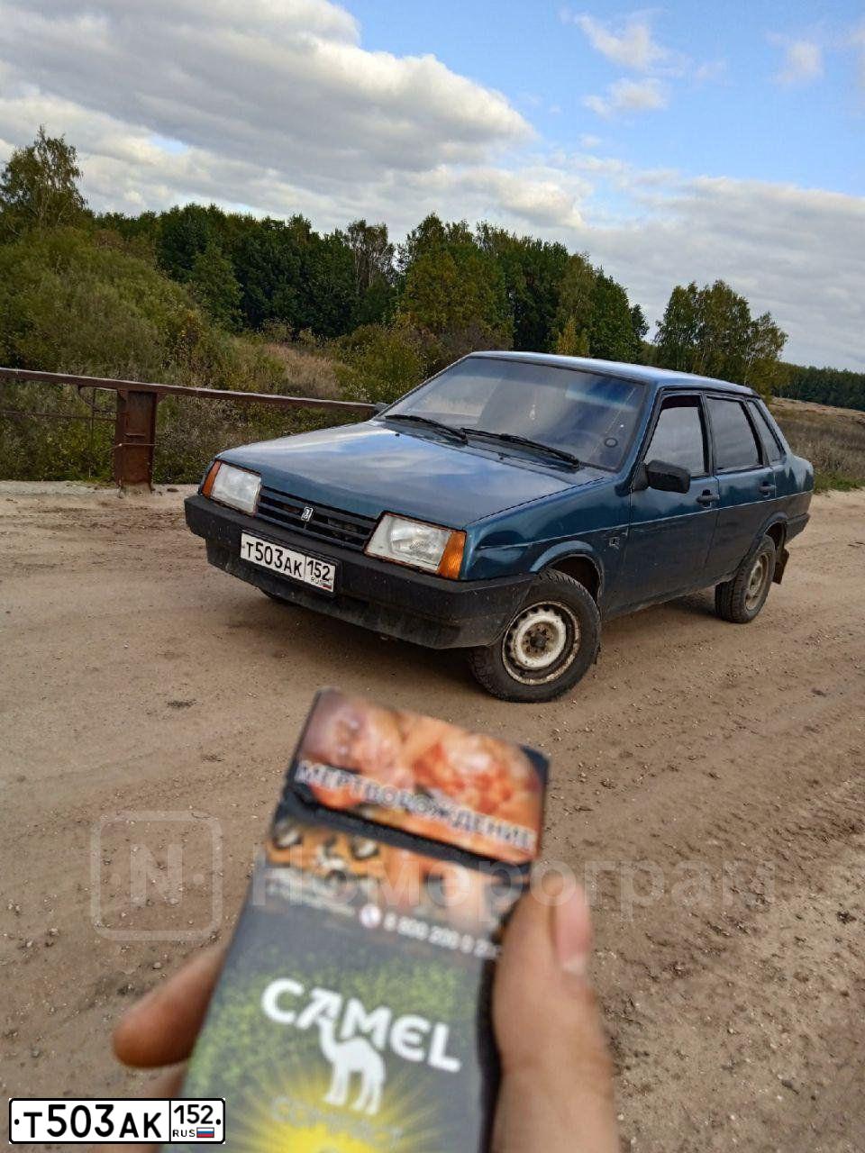 Фото автомобиля LADA 2109 SAMARA, 2000 — госномер Т503АК152. Цвет: ЗЕЛЕНЫЙ