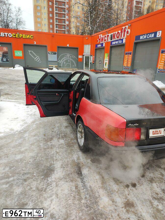 Фото автомобиля AUDI 100, 1991 — госномер Е723ТН797. Цвет: КРАСНЫЙ ЧЕРНЫЙ