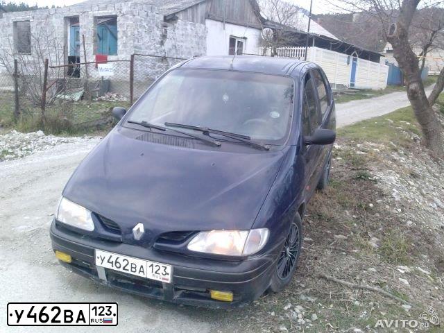 Фото автомобиля RENAULT MEGANE /GRAND/ SCENIC, 1997 — госномер С123ВО97. Цвет: ТЕМНО-СИНИЙ МЕТ.