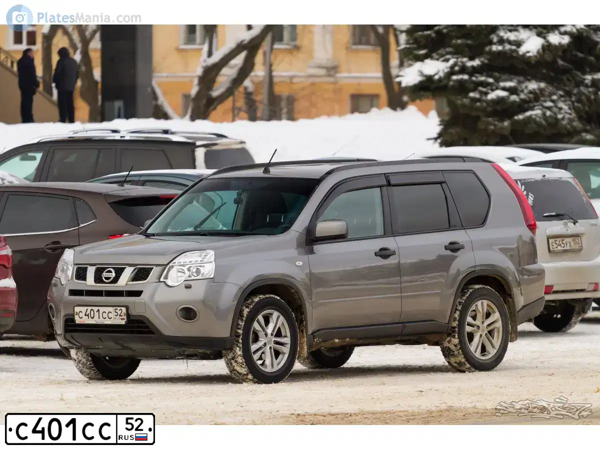 Фото автомобиля NISSAN TEANA, 2007 — госномер С401СС52. Цвет: СЕРЫЙ