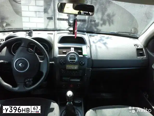 Фото автомобиля RENAULT MEGANE, 2007 — госномер У396НВ67. Цвет: ЧЕРНЫЙ