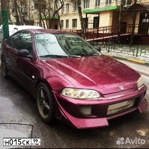 Фото автомобиля HONDA CIVIC, 1994 — госномер Н015СК99. Цвет: ФИОЛЕТОВЫЙ