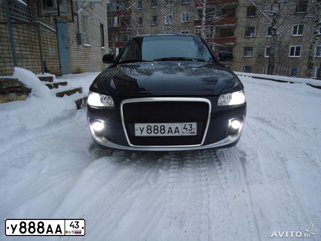 Фото автомобиля LADA 2172 PRIORA, 2010 — госномер У888АА43. Цвет: Сине-Черный