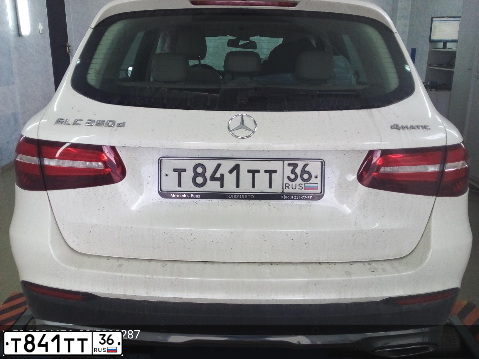Фото автомобиля MERCEDES GLC-KLASSE, 2016 — госномер Т841ТТ36. Цвет: Белый