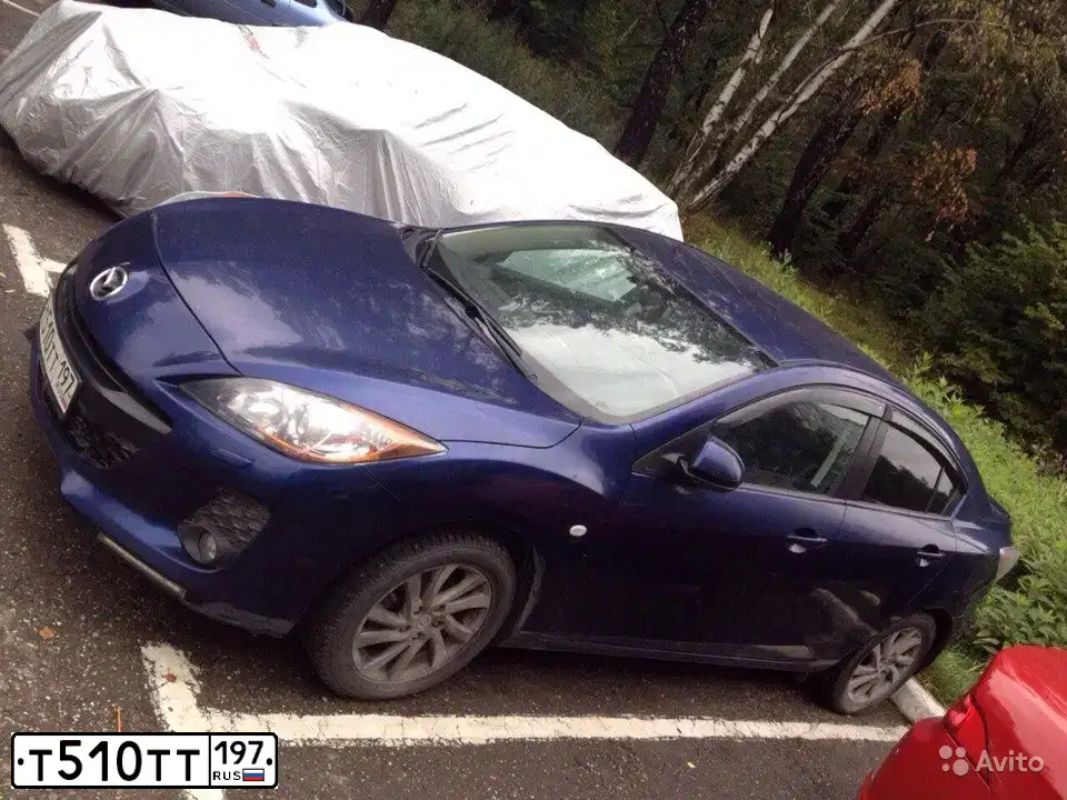 Фото автомобиля MAZDA 3, 2012 — госномер О697НА716. Цвет: синий