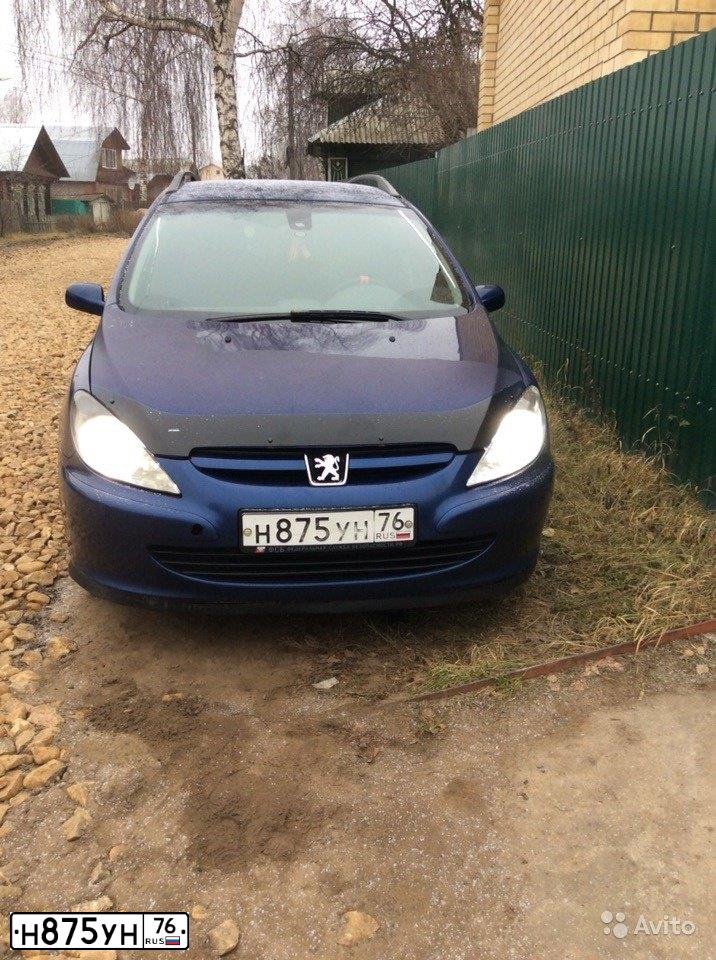 Фото автомобиля ПЕЖО 307, 2004 — госномер Т135ТХ797. Цвет: синий
