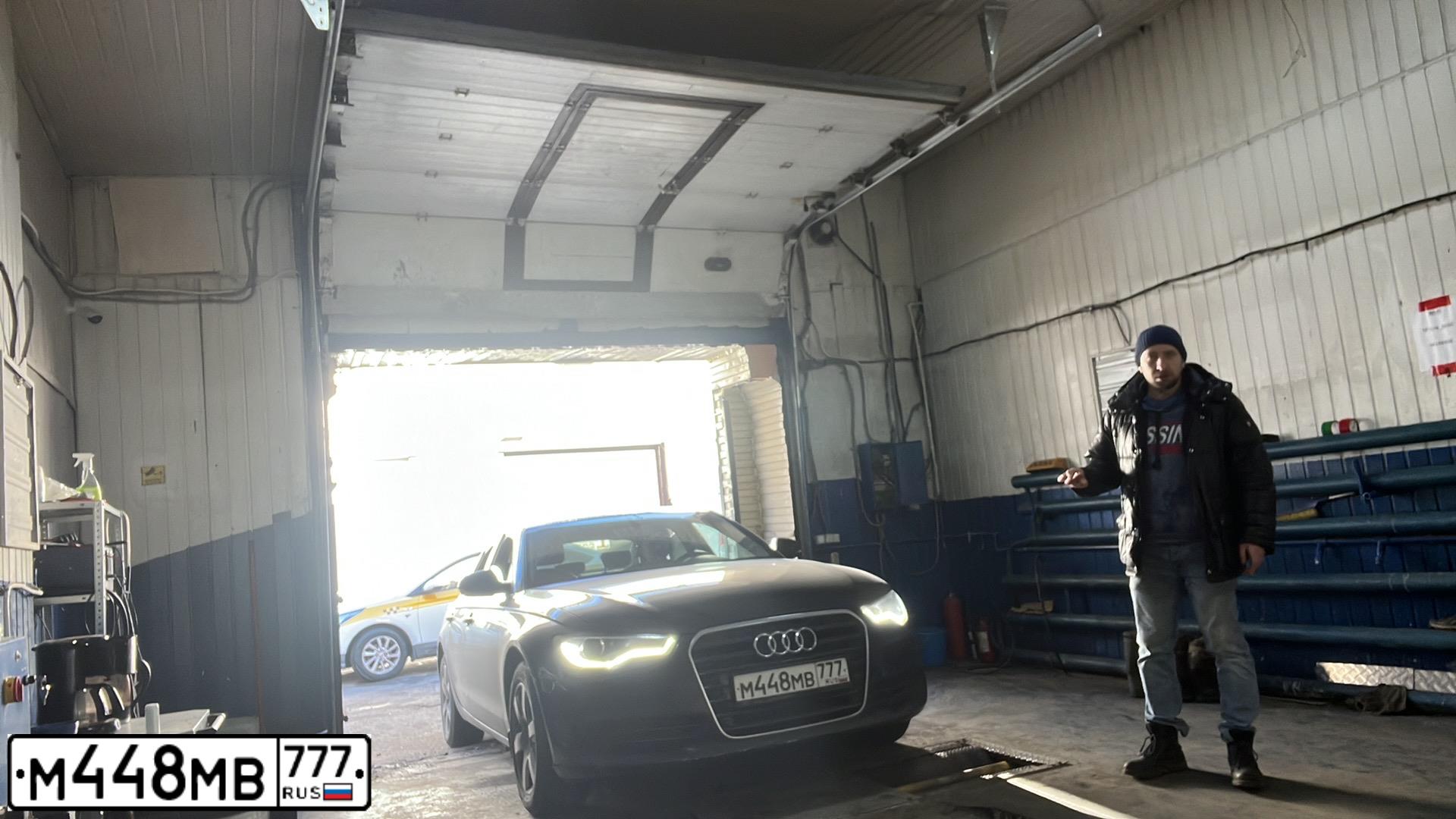 Фото автомобиля AUDI A6, 2014 — госномер М448МВ777. Цвет: ЧЕРНЫЙ